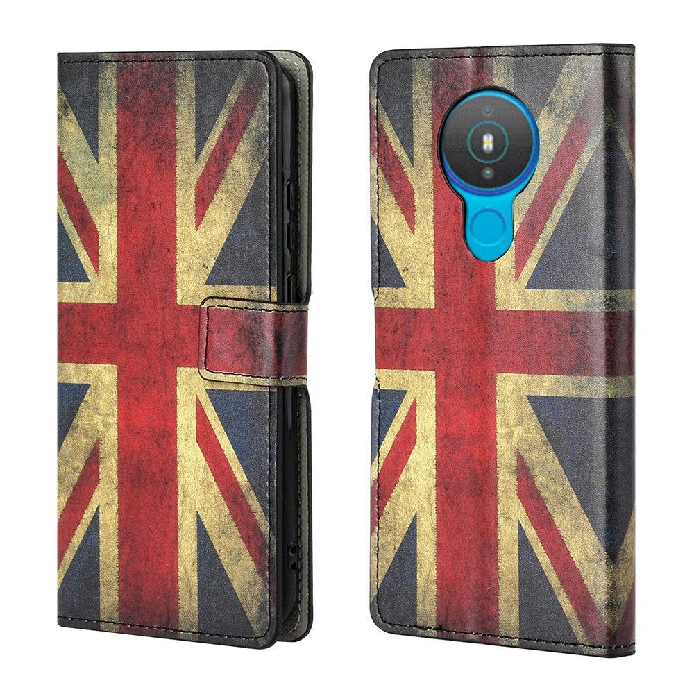 Cover-Discount  custodia Nokia 1.4 - Farfalla in pelle nera 