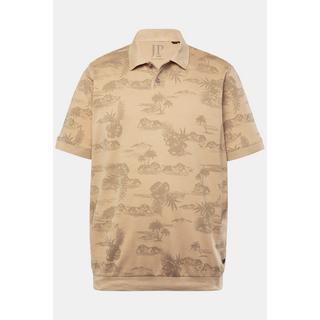 JP1880 Polo Piqué Mezza Manica Stampa All-over  