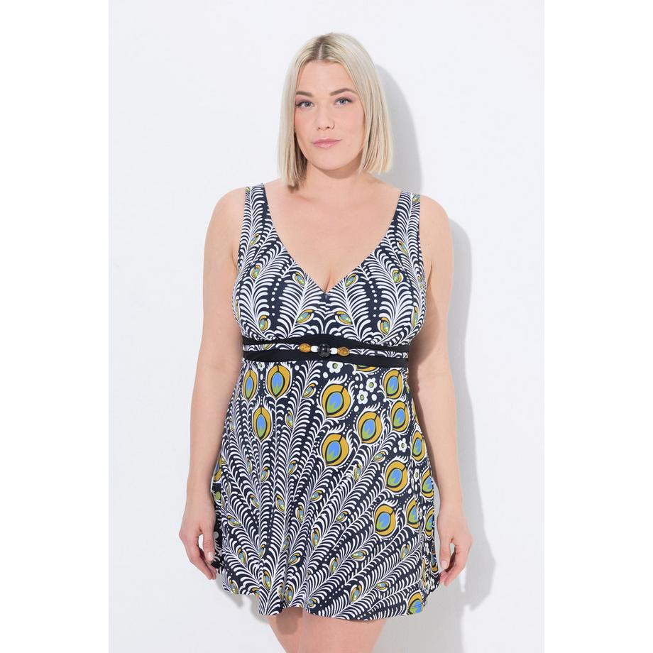 Ulla Popken Badekleid Pfau Softcups  