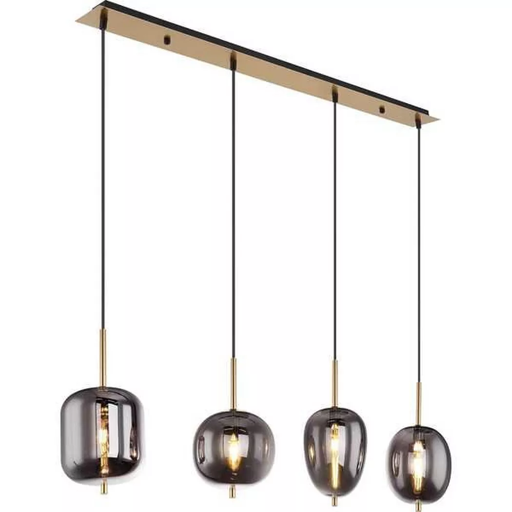 mutoni – Hängeleuchte Blacky I Metall 4xE14, One Size, Multicolor