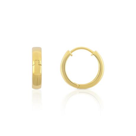 MUAU Schmuck  Creolen Gelbgold 750 U-Profil Scharnier 16.7mm 