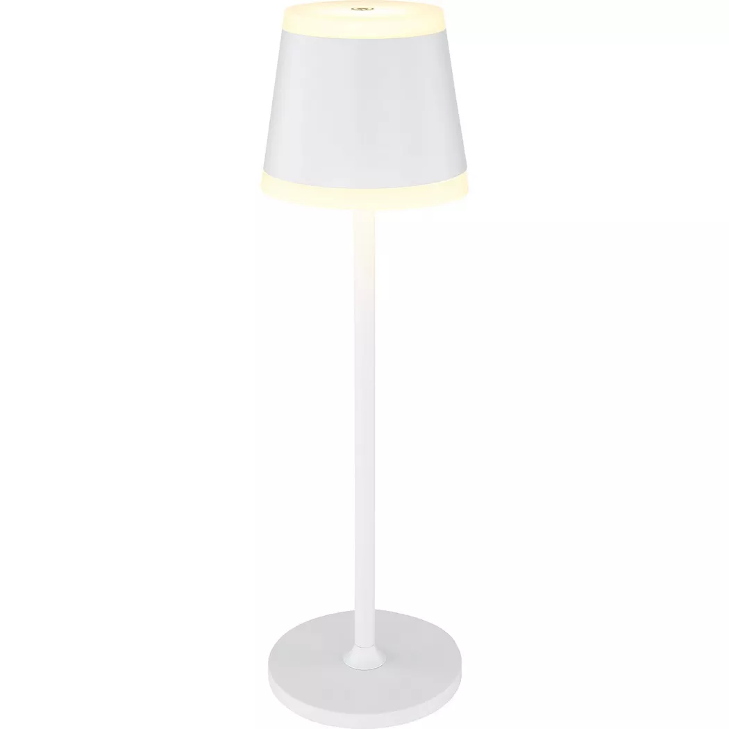mutoni – Tischleuchte Ridley I Metall weiss matt LED, One Size, Weiss