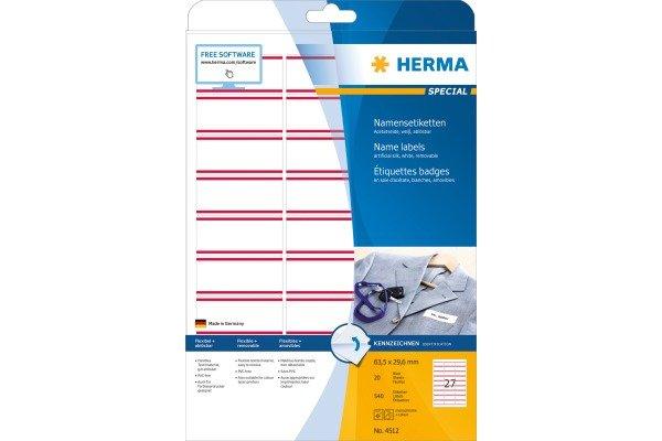 HERMA  Herma ETIQUETTE soie 63.5x29.6mm 540 pcs/pack 