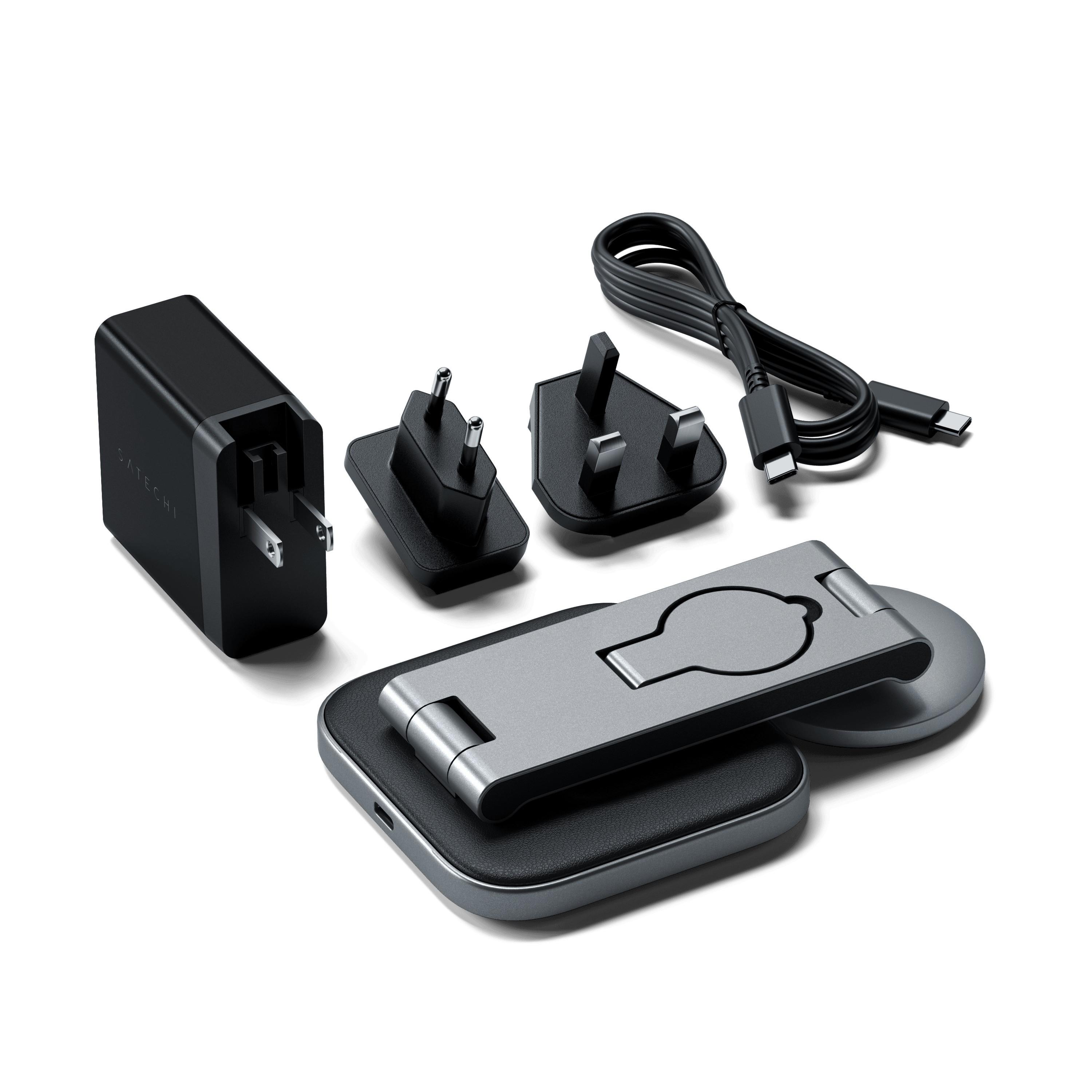 SATECHI  15W 3-in-1 Supporto di ricarica wireless MagSafe 