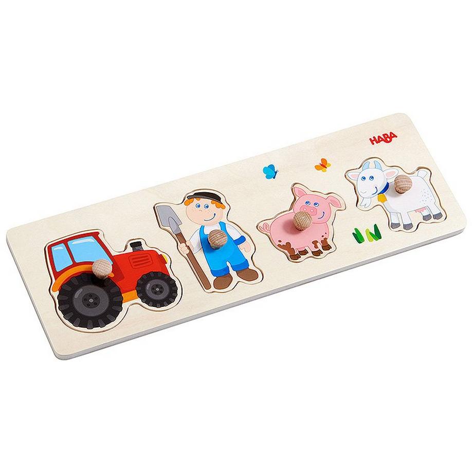 HABA  Puzzle Greifpuzzle Landleben (4Teile) 