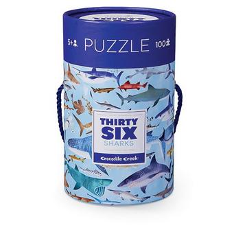 Puzzle 100 pièces: 36 requins, Crocodile Creek