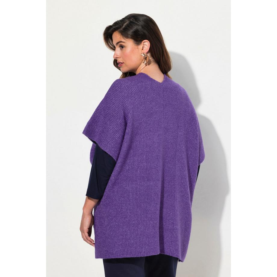 Ulla Popken Cardigan Oversize Ouvert Manches Courtes  