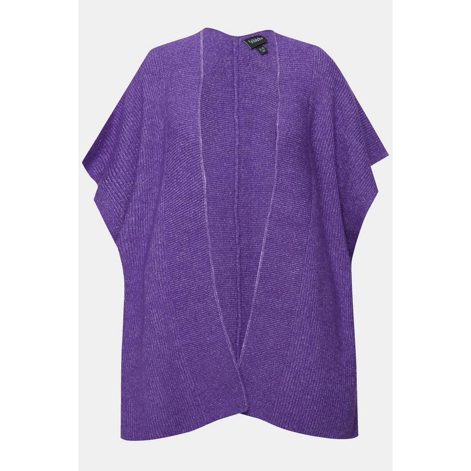 Ulla Popken Cardigan Oversize Ouvert Manches Courtes  