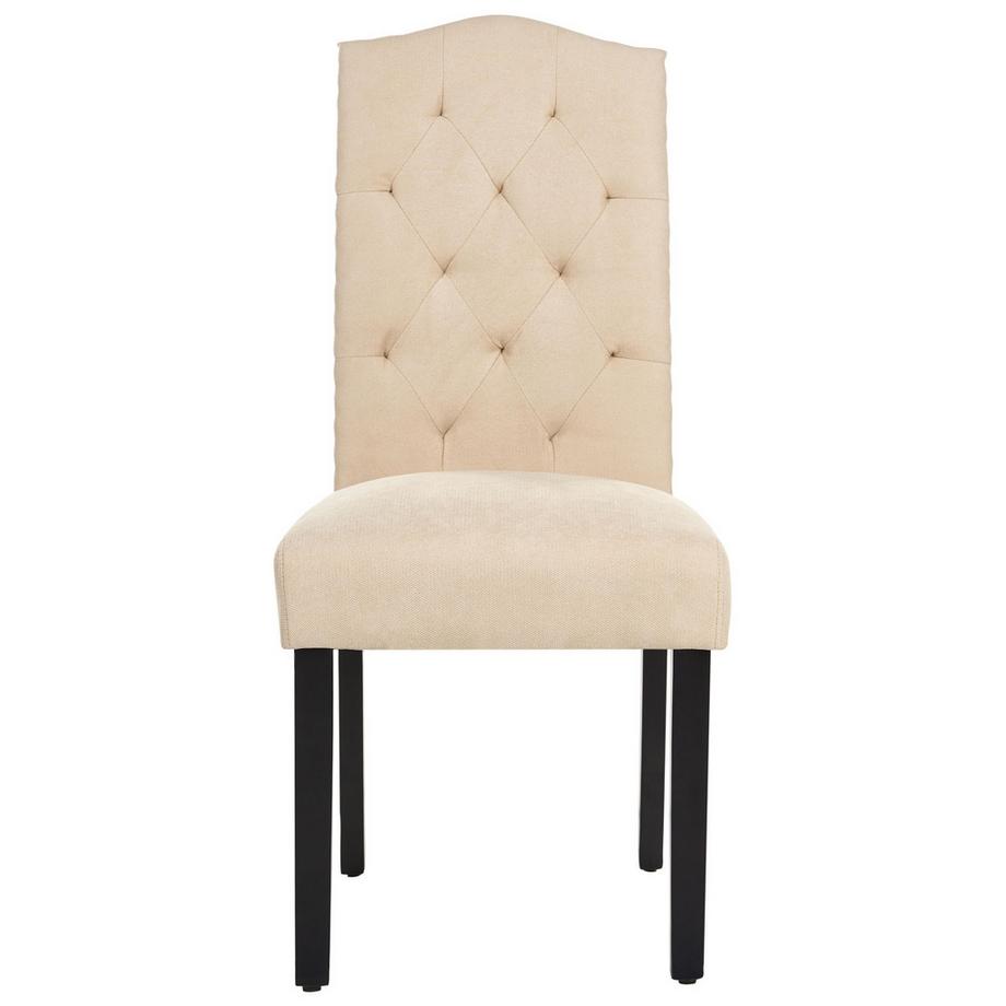 Beliani Lot de 2 chaises de salle à manger en Tissu Traditionnel SHIRLEY  