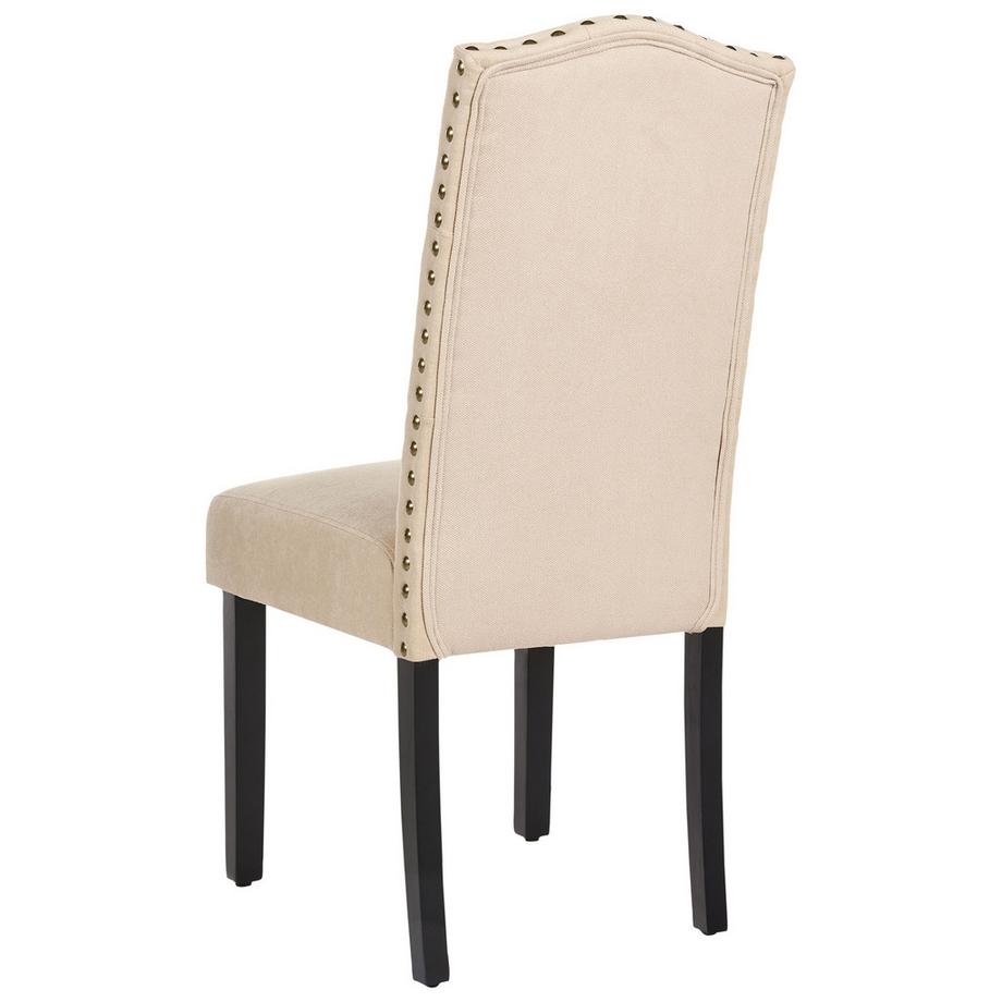 Beliani Lot de 2 chaises de salle à manger en Tissu Traditionnel SHIRLEY  