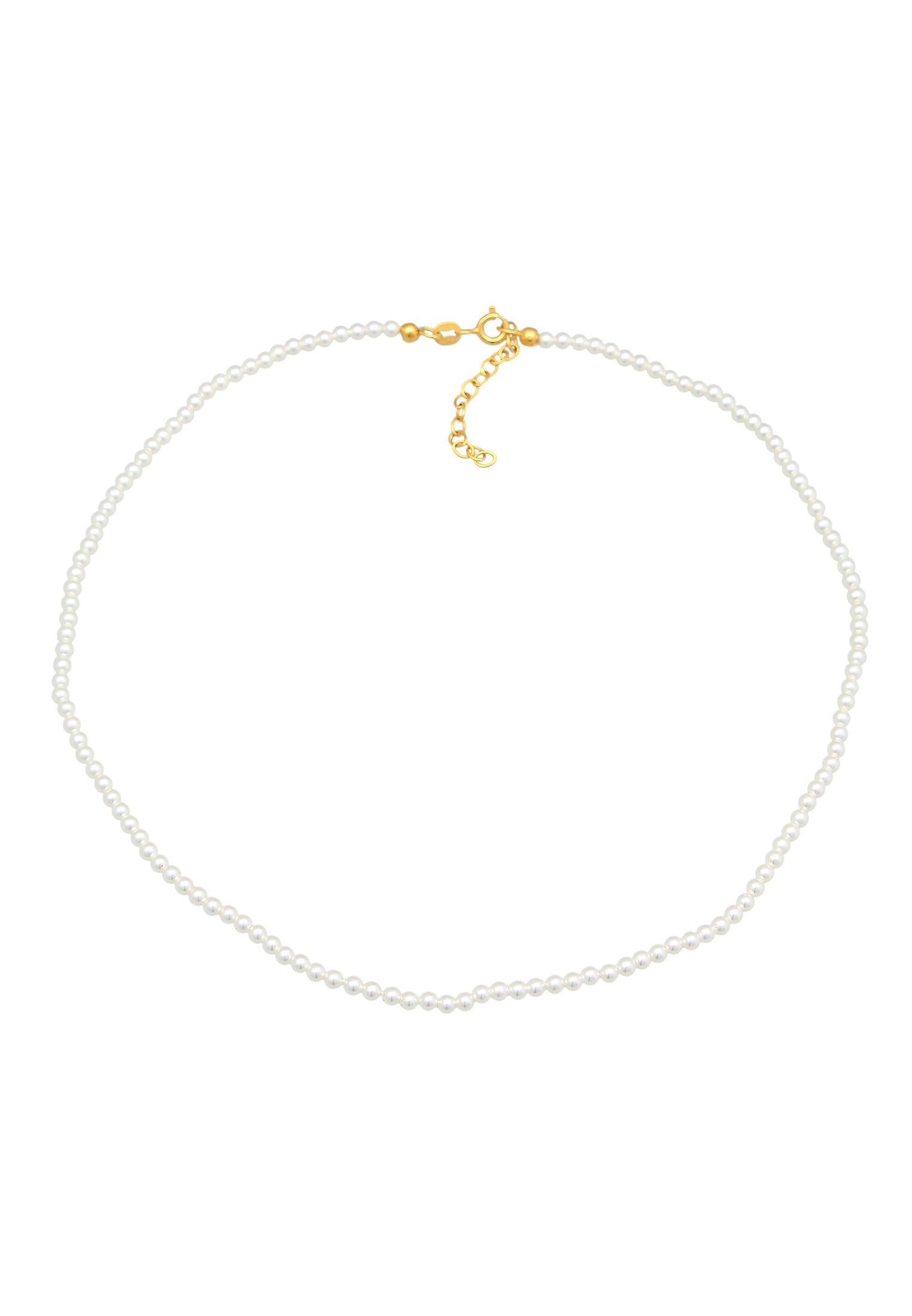 Elli  Collier Choker Muschelkernperlen 925 Silber 