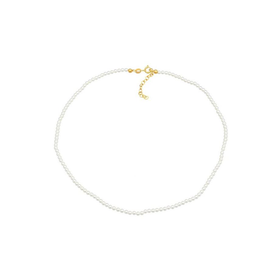Elli  Halskette Choker Muschelkernperlen 925 Silber 