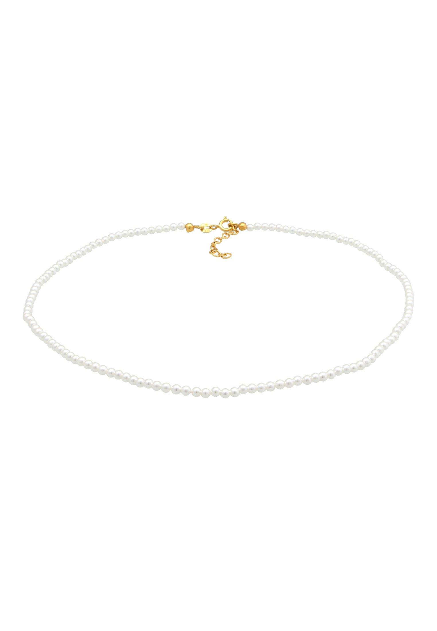 Elli  Collier Choker Muschelkernperlen 925 Silber 