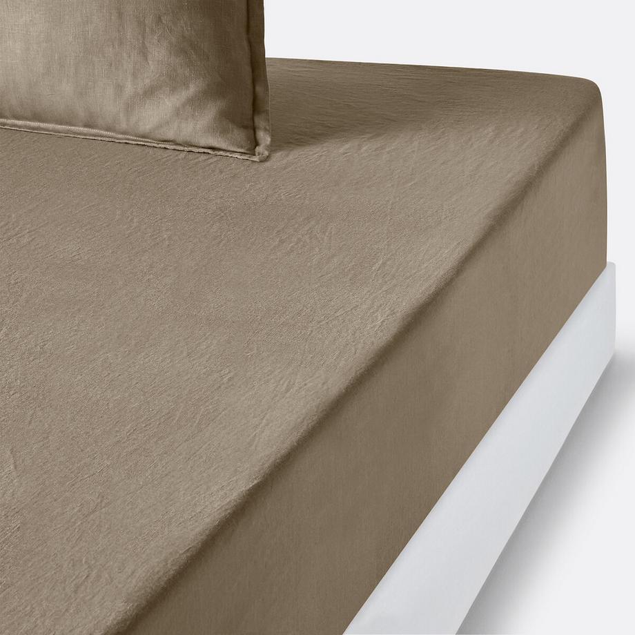 La Redoute Intérieurs Lenzuolo con angoli in lino lavato  