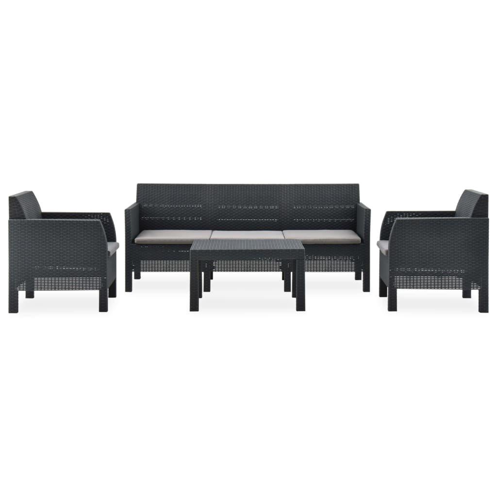 VidaXL Garten-lounge-set polypropylen  