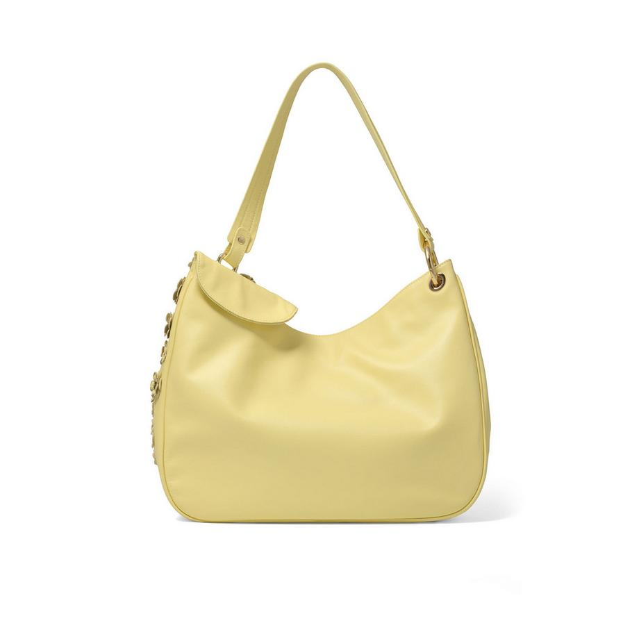 Braccialini Borsa a Tracolla Applicazioni Floreali  