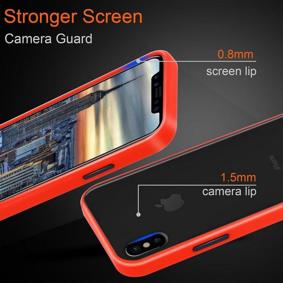 Cadorabo  Hülle für Apple iPhone X  XS Hybrid mit TPU Silikon Innenseite 