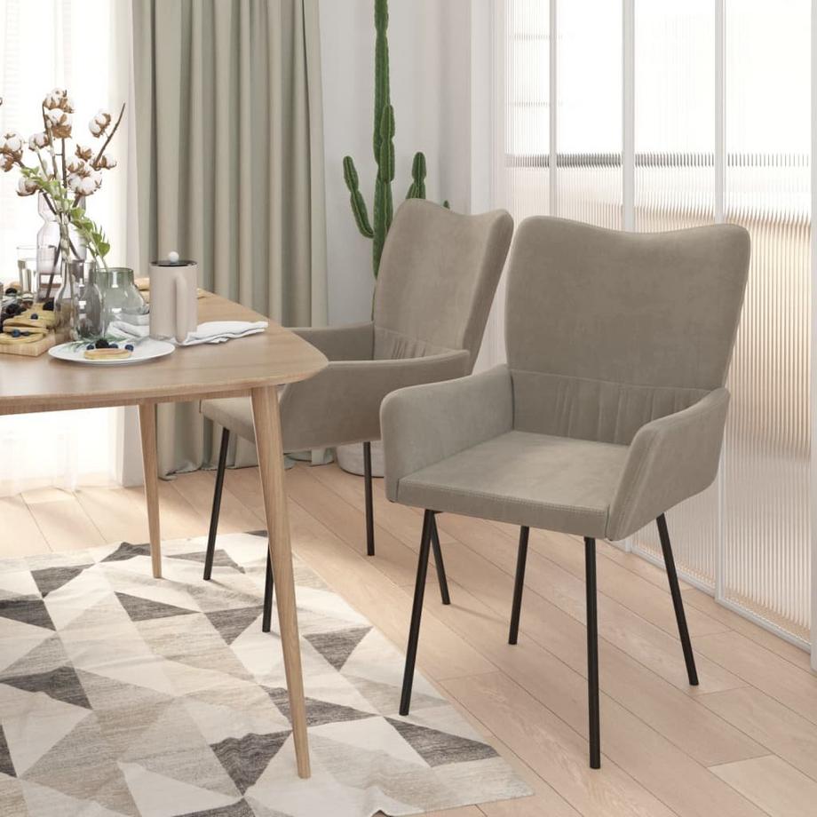 VidaXL sedia da pranzo Velluto  