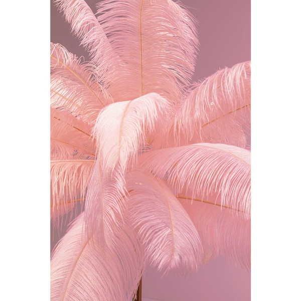 KARE Design  Stehleuchte Feather Palm pink Höhe 165 