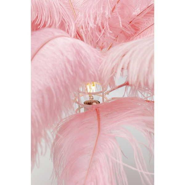 KARE Design  Stehleuchte Feather Palm pink Höhe 165 