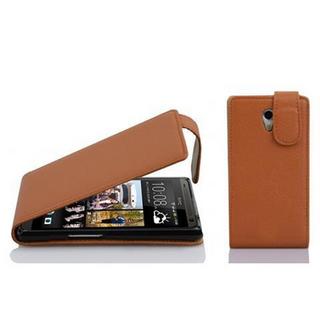 Cadorabo  Housse compatible avec HTC Desire 700 - Coque de protection au design flip en similicuir structuré 