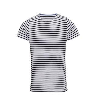 Asquith & Fox T-Shirt Rayé Manches Courtes Coastal  