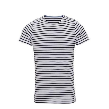 Asquith & Fox T-Shirt Rayé Manches Courtes Coastal  