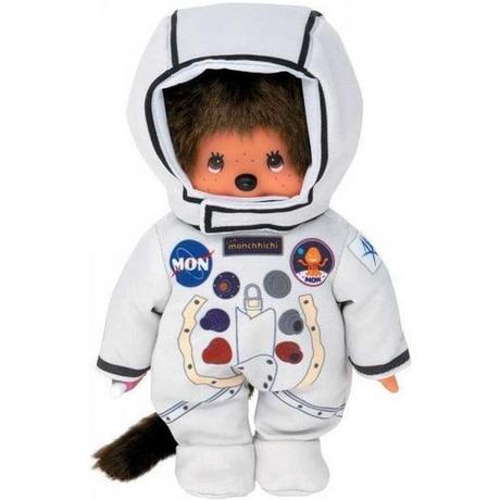 Monchhichi  Sekiguchi 221257 Original  Junge Astronaut, aus em Plüsch, im en Raumfahrtoverall, ca. 20 cm 
