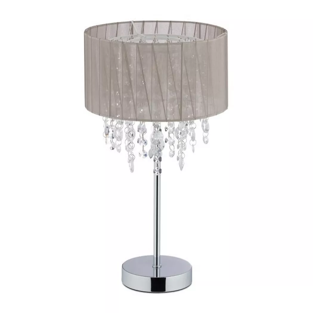 B2X – Große Tischlampe aus Organza-Kristall, 37x37cm