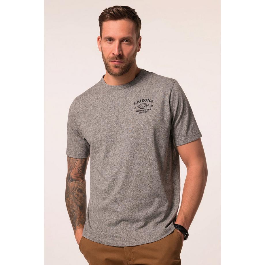 JP1880 T-shirt Maniche Corte Stampa sul Petto Jersey Mélange  