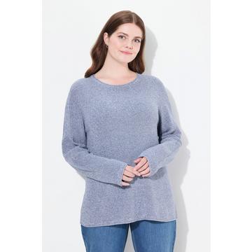 Maglione con scollo a girocollo, maniche lunghe e cotone biologico