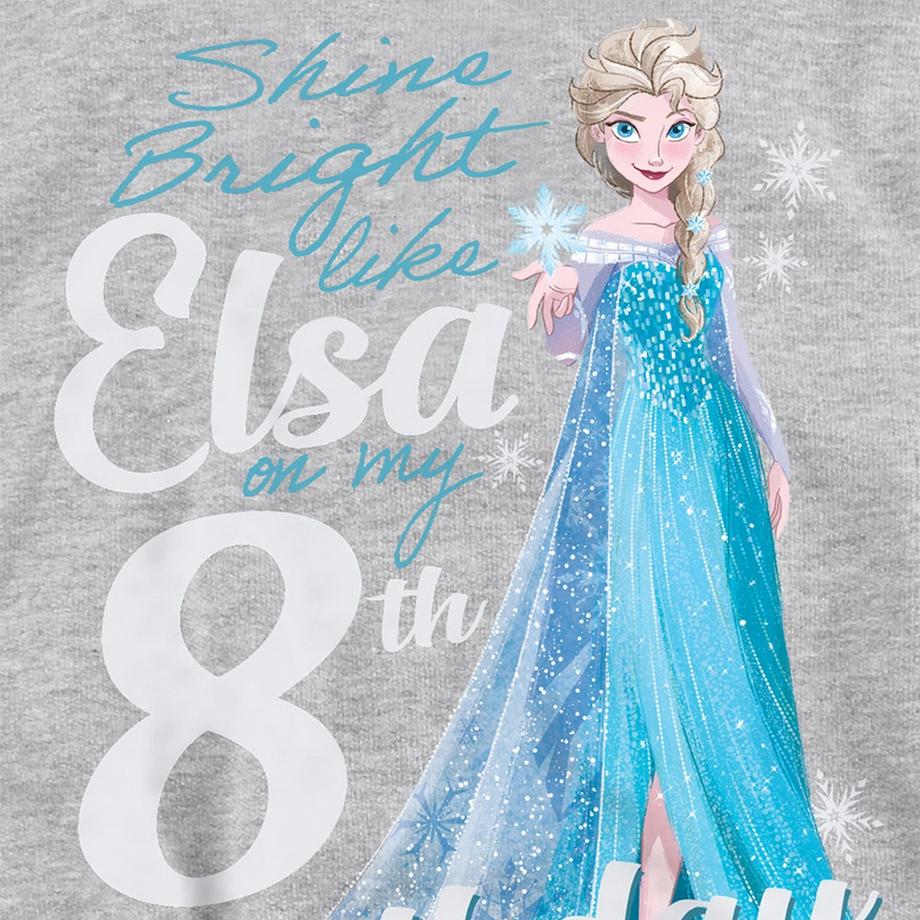 FROZEN  Sweat À Capuche 8ème Anniversaire Bright Like Elsa 
