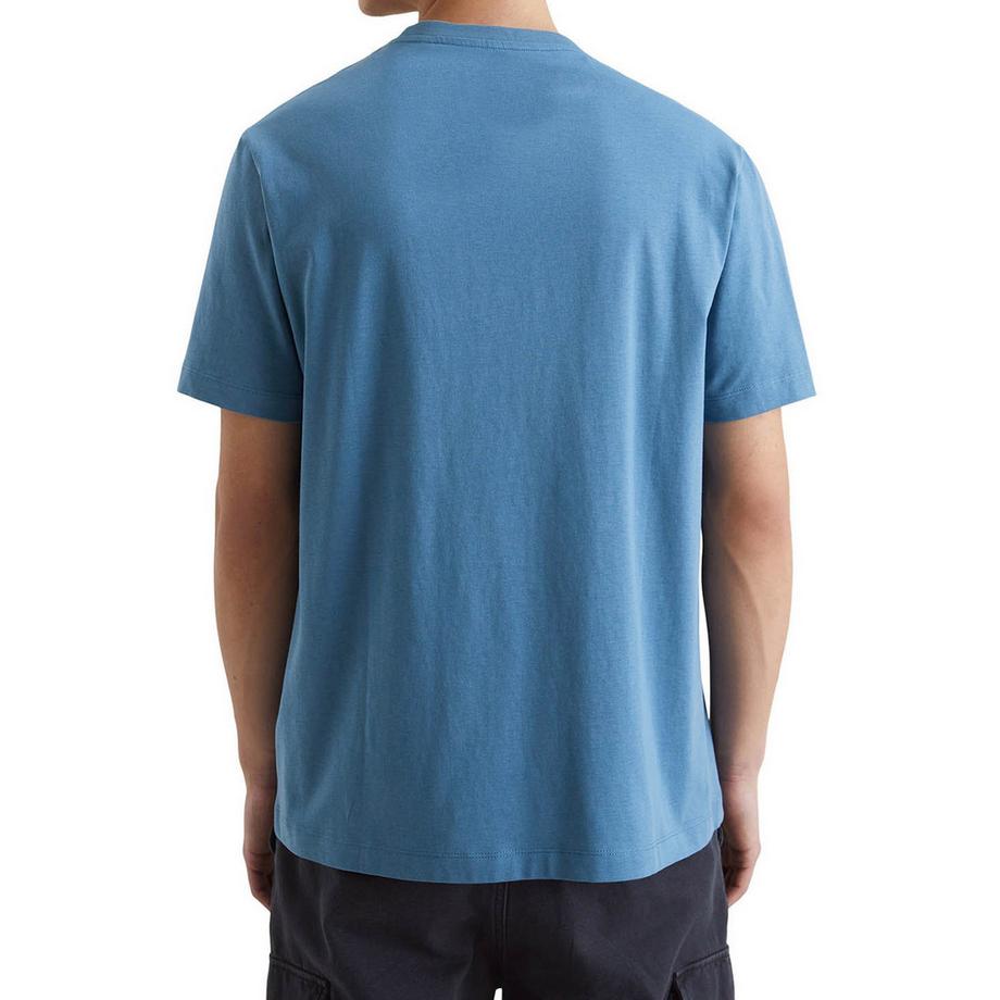 Marc O'Polo Denim T-shirt  Pack de 1 Confortable à porter-T-Shirt, SSL, Logo Print, Reg F  