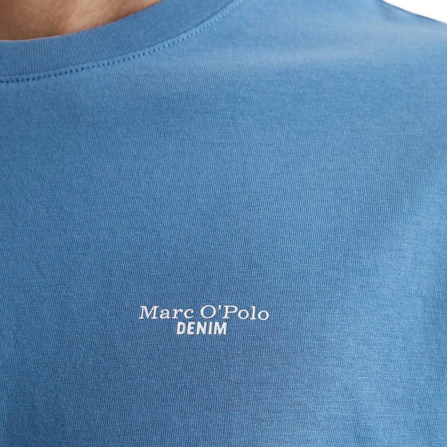Marc O'Polo Denim T-shirt  Pack de 1 Confortable à porter-T-Shirt, SSL, Logo Print, Reg F  