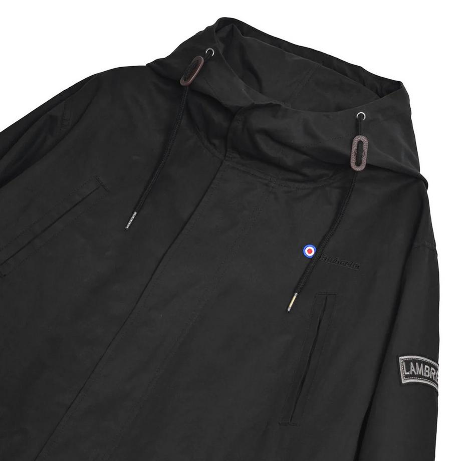 Lambretta Parka Oversize con Cappuccio e Tasche Frontali  
