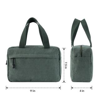 Only-bags.store Große Kosmetiktasche Kord-Toilettenbeutel Schminktasche Kord-Toilettenbeutel Große Kosmetiktasche Kord-Toilettenbeutel Schminktasche Kord-Toilettenbeutel 