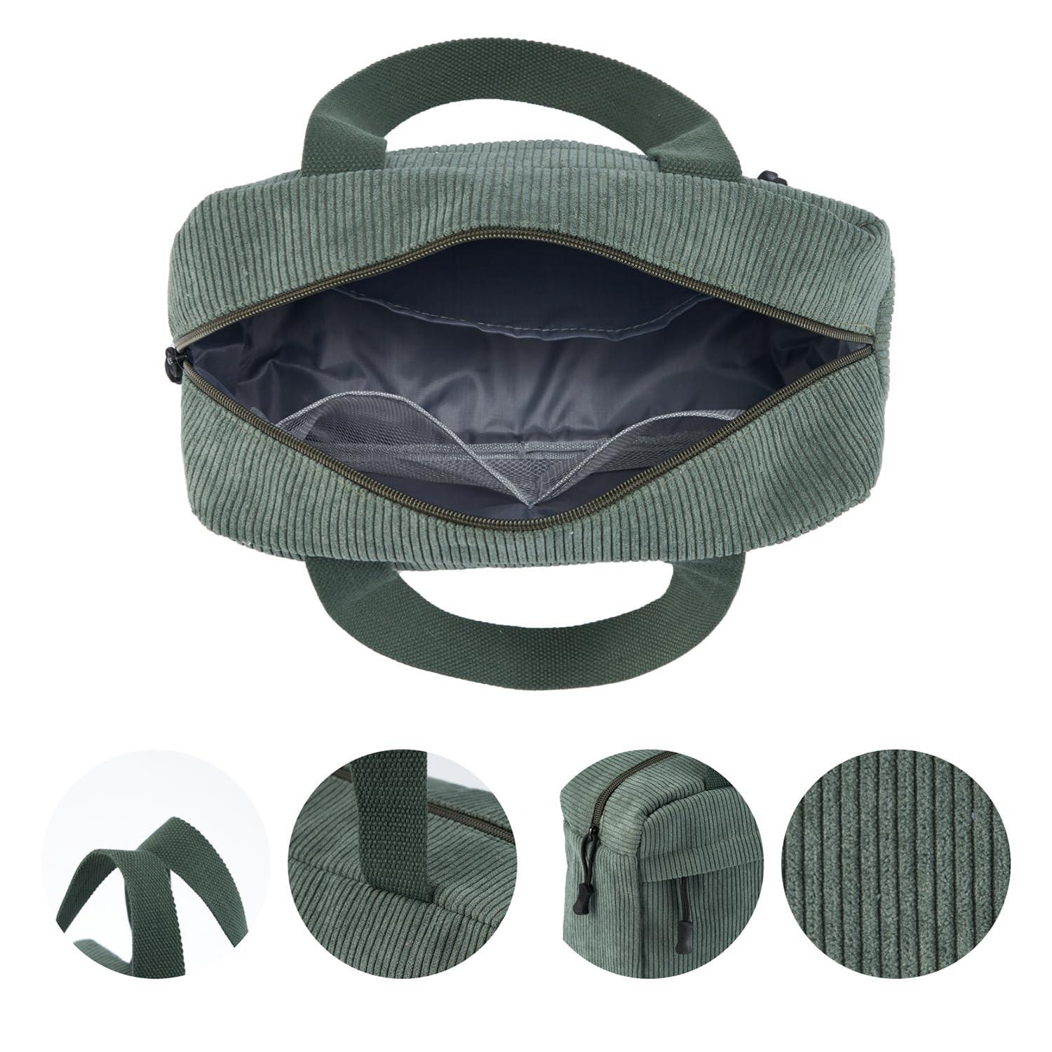 Only-bags.store Große Kosmetiktasche Kord Toilettenbeutel  