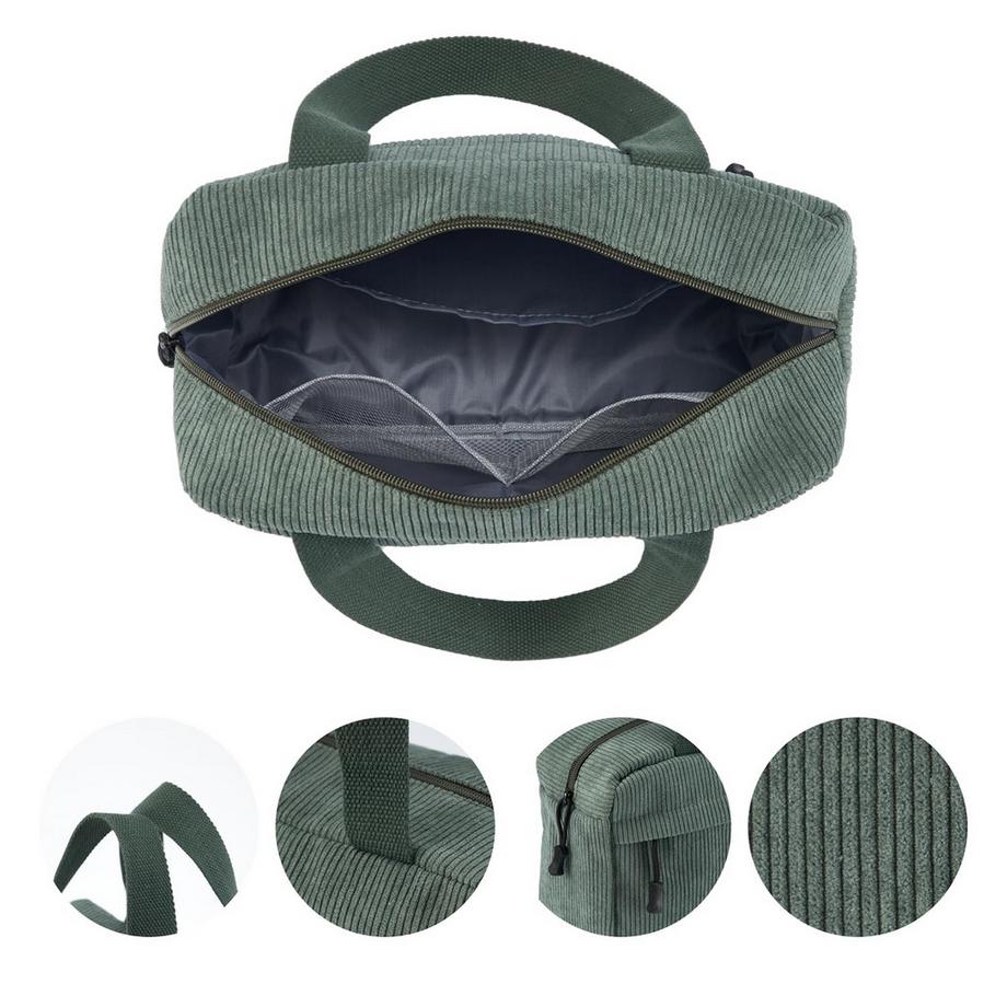 Only-bags.store Grande Trousse de Toilette en Velours Côtelé  