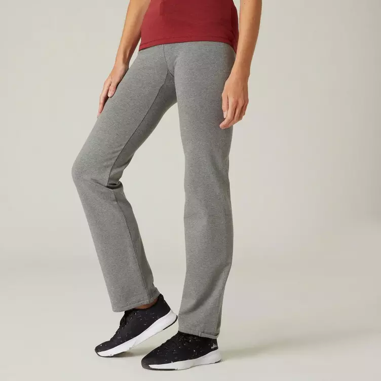 NYAMBA Leggings Fitness Baumwolle Regular unten verengbar Fit+ Damen grau meliertonline kaufen MANOR