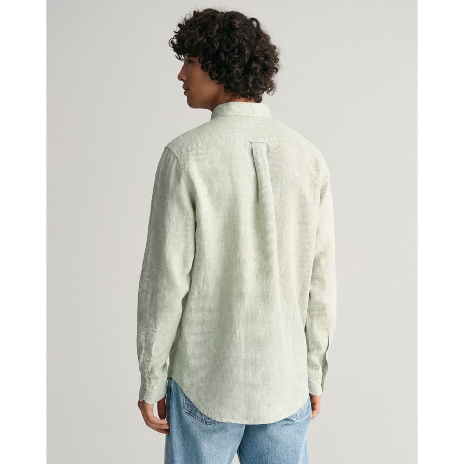 GANT Gestreiftes Regular Leinenhemd  
