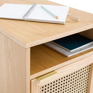 SO'HOME Caisson de bureau à roulettes cannage  