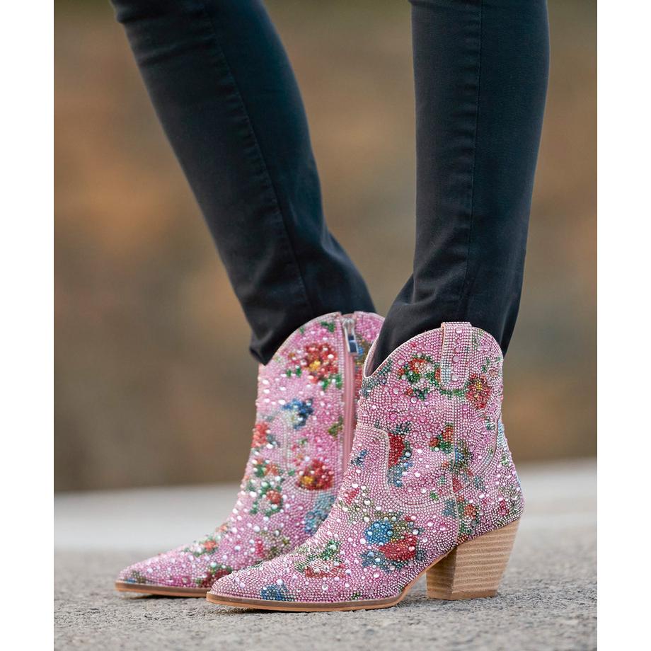 Joe Browns  Western-Stiefeletten mit Blumen und Diamanten 