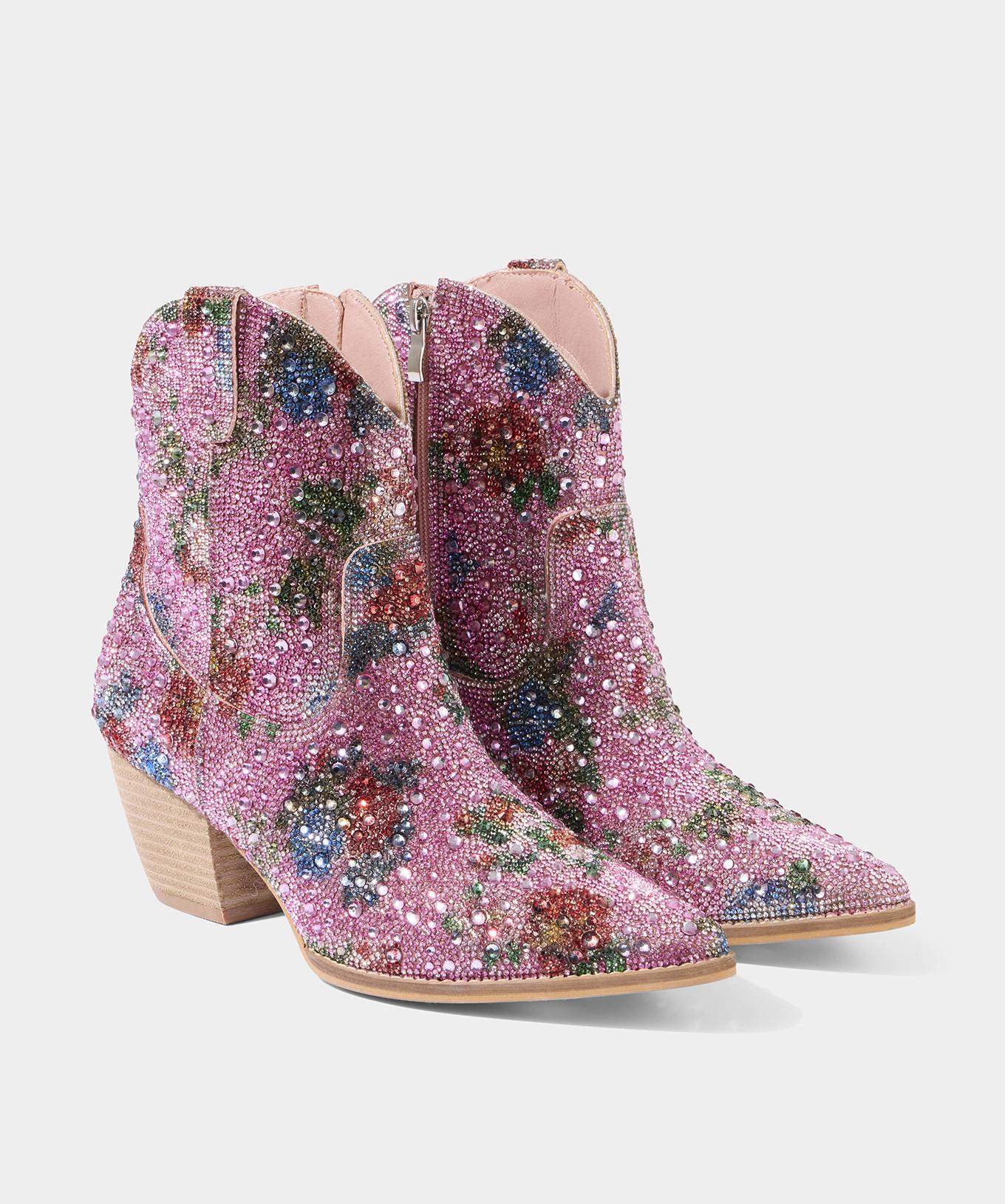 Joe Browns  Western-Stiefeletten mit Blumen und Diamanten 