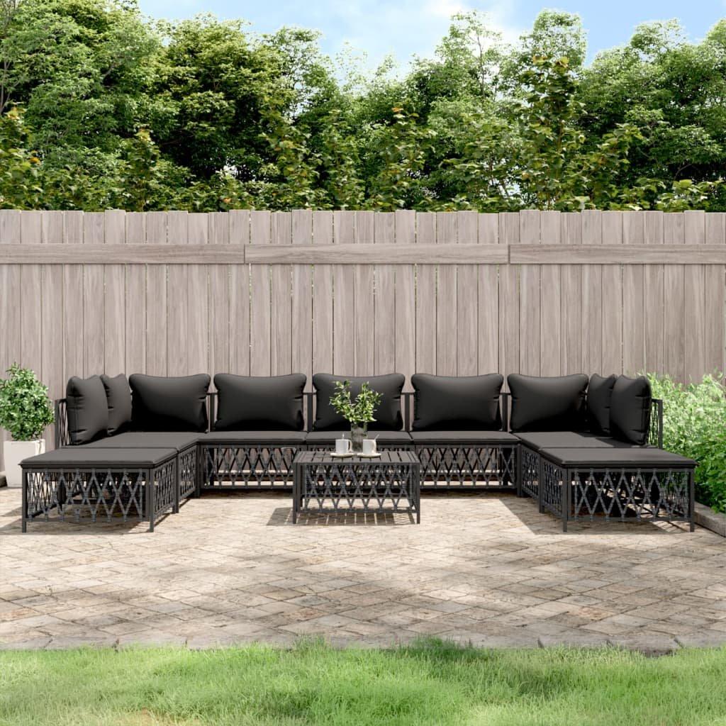 VidaXL Garten lounge set stahl  