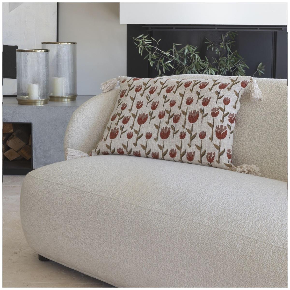 Blanc d'Ivoire Sofa Lisette Bouclé creme 170  