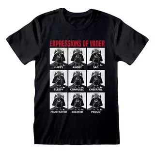 STAR WARS Expressions Of Vader TShirt  Nero