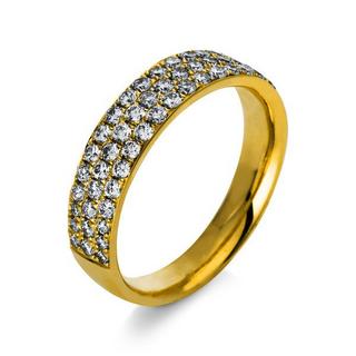 MUAU Schmuck  Ring 750/18K Gelbgold Diamant 0.87ct. 