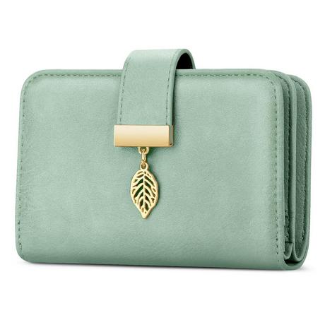 Only-bags.store Portafoglio in pelle Protezione RFID 18 scomparti per carte Cerniera a catena Cordino  