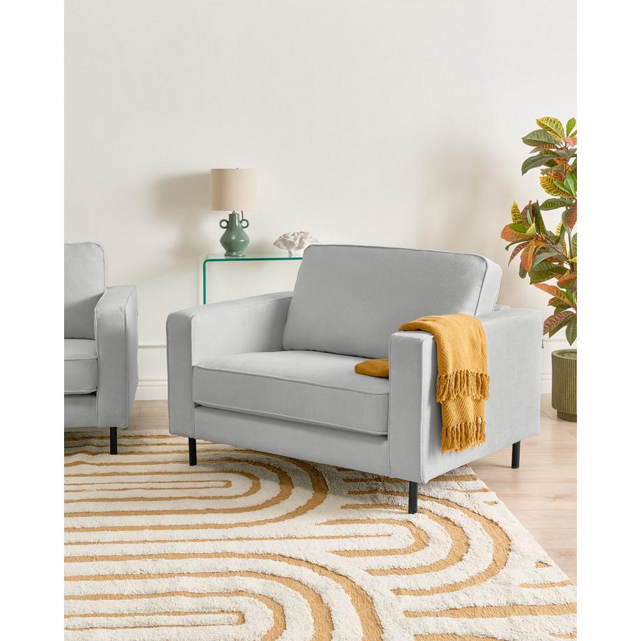 Beliani Fauteuil en Tissu Minimaliste SAVALEN  