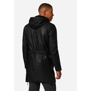 RICANO  Manteau en cuir pour homme Sheena, style parka moderne 